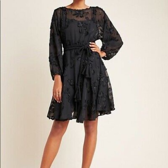 Anthropologie Dresses & Skirts - Anthro Amal Textured Dress Mare Mare Black LBD